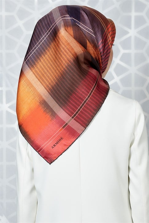 Armine Twill İpek Eşarp 19Ka8227 09