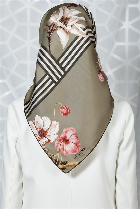 Armine Twill İpek Eşarp 19Ka8244 19
