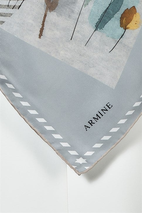 Armine Twill İpek Eşarp 19Ka8261 33
