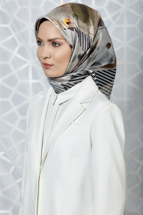Armine Twill İpek Eşarp 19Ka8261 33