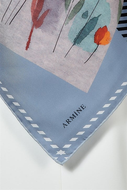 Armine Twill İpek Eşarp 19Ka8261 36