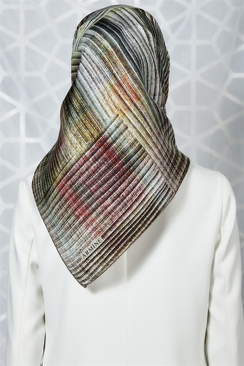 Armine Twill İpek Eşarp 19Ka8262 34