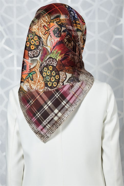 Armine Twill İpek Eşarp 19Ka8266 05