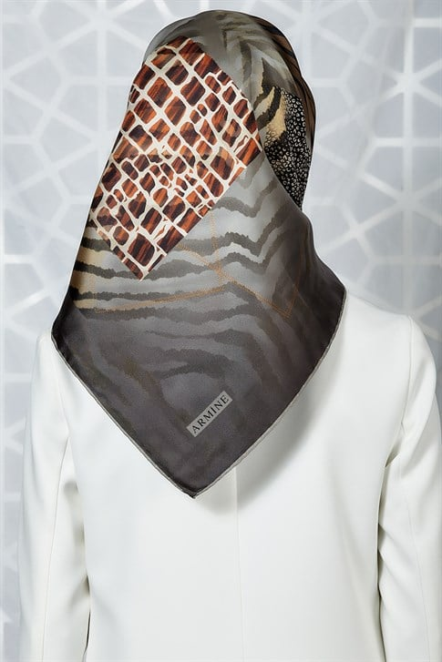 Armine Twill İpek Eşarp 19Ka8268 33
