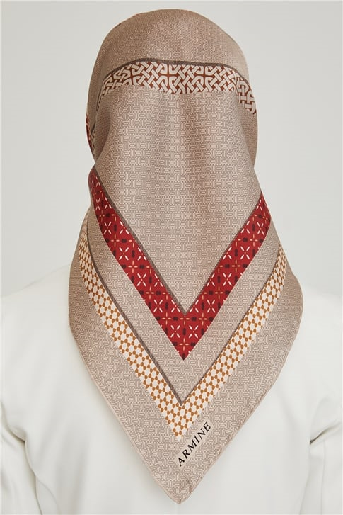 Armine Twill İpek Eşarp 21Ka8603 08