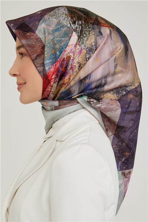 Armine Twill İpek Eşarp 21Ka8608 34