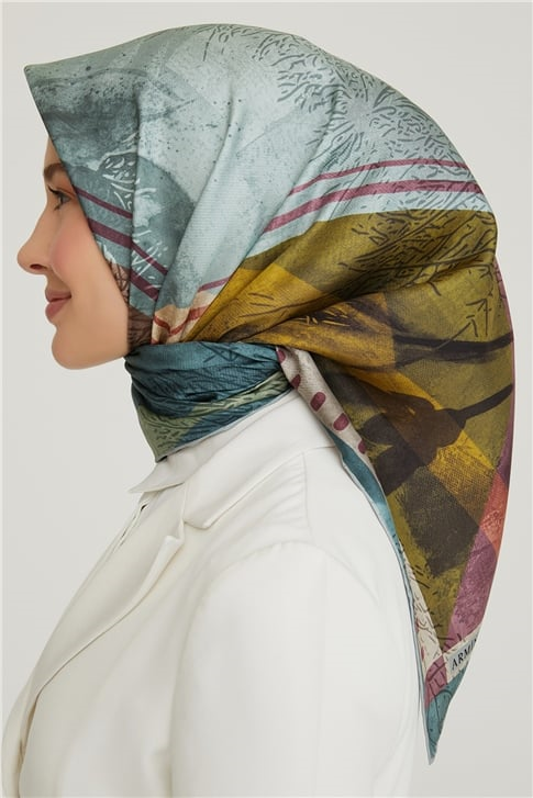 Armine Twill İpek Eşarp 21Ka8625 31