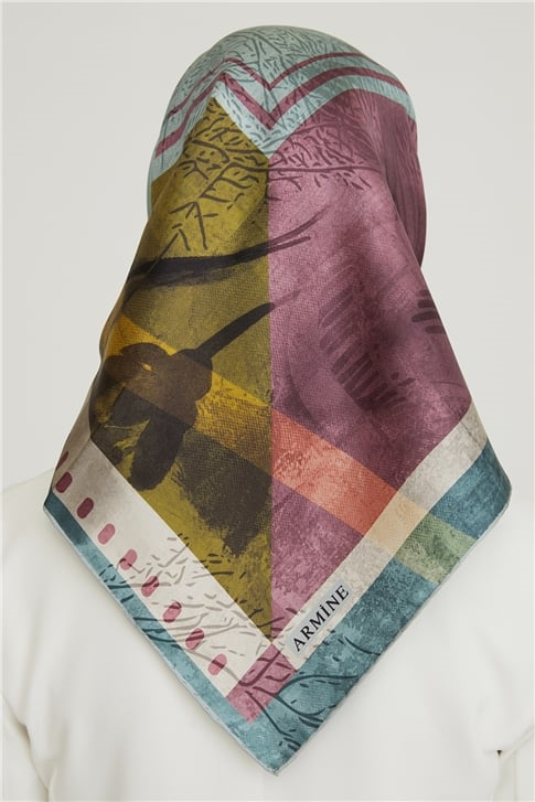 Armine Twill İpek Eşarp 21Ka8625 31