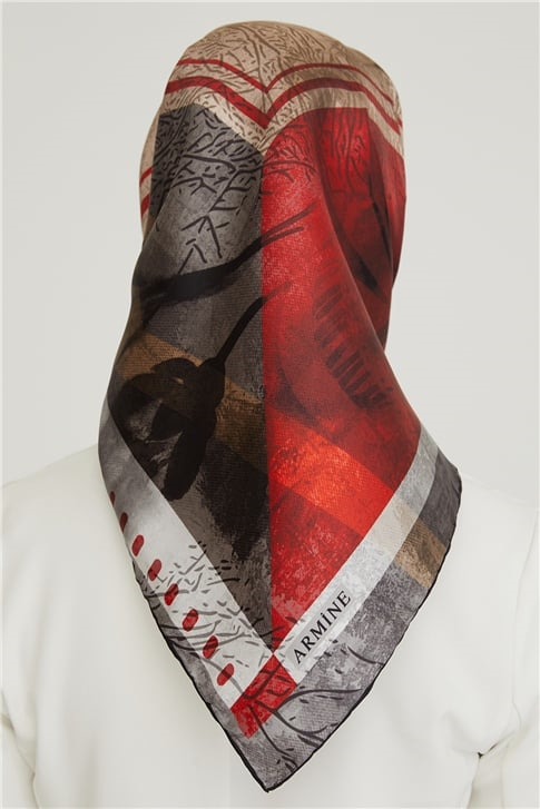 Armine Twill İpek Eşarp 21Ka8625 33