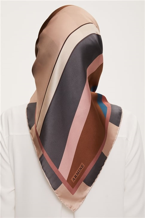 Armine Twill İpek Eşarp 21Ka8629 08