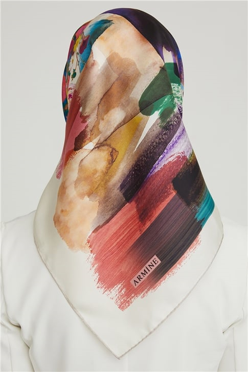 Armine Twill İpek Eşarp 21Ka8630 02