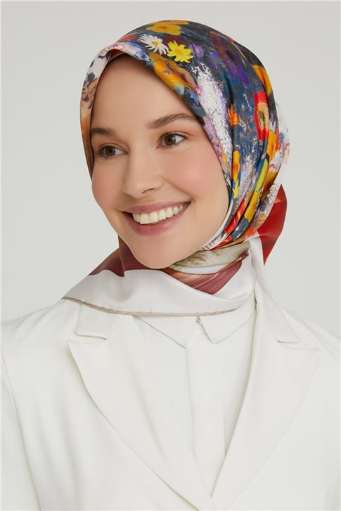 Armine Twill İpek Eşarp 21Ka8630 33