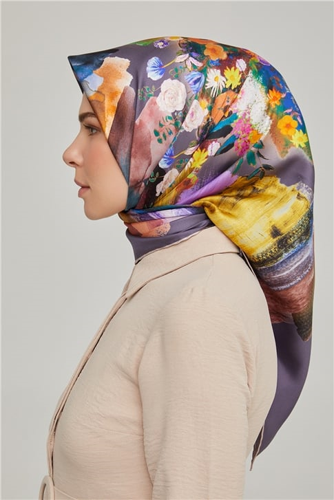 Armine Twill İpek Eşarp 21Ka8630 34