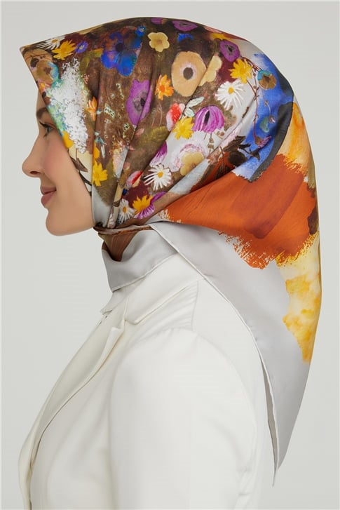 Armine Twill İpek Eşarp 21Ka8630 35