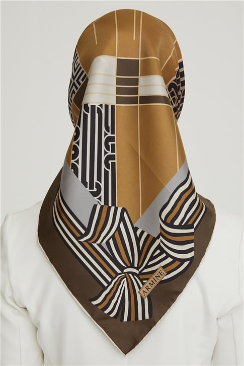 Armine Twill İpek Eşarp 21Ka8647 31