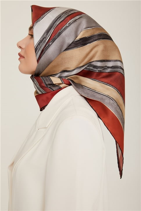 Armine Twill İpek Eşarp 22Ka8802 34