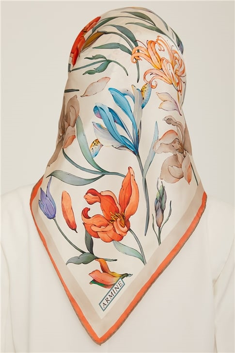 Armine Twill İpek Eşarp 22Ka8825 03