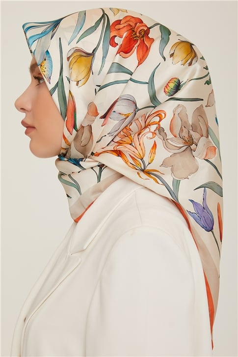 Armine Twill İpek Eşarp 22Ka8825 03