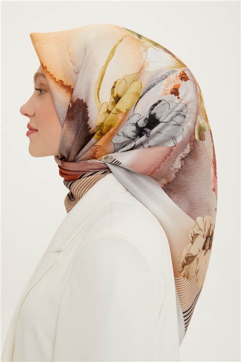 Armine Twill İpek Eşarp 22Ya3214 36