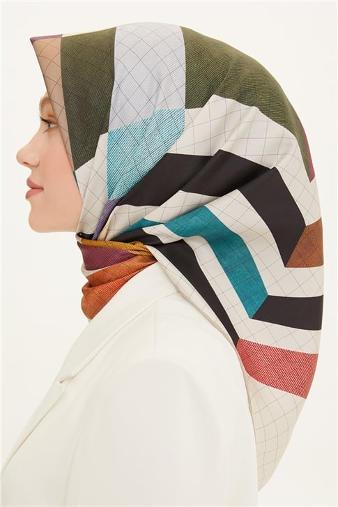 Armine Twill İpek Eşarp 22Ya8705 09