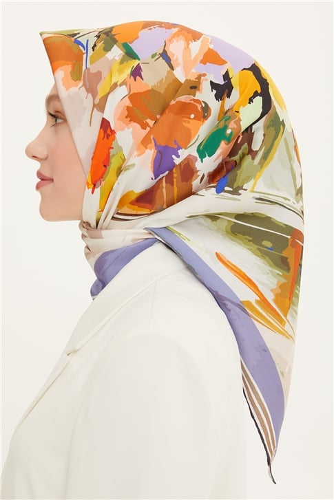 Armine Twill İpek Eşarp 22Ya8713 32