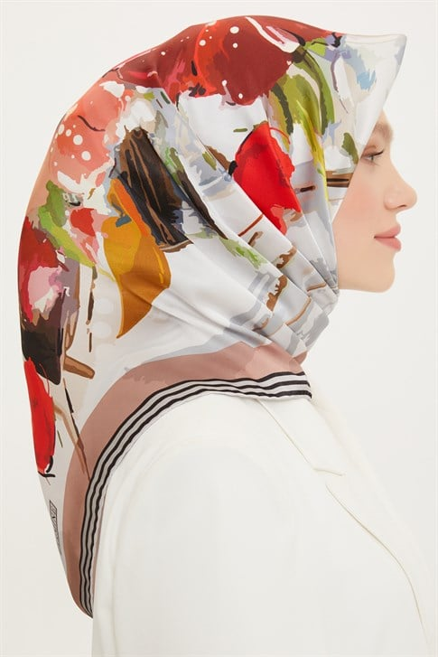 Armine Twill İpek Eşarp 22Ya8713 33
