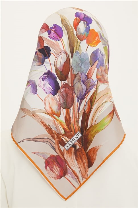 Armine Twill İpek Eşarp 22Ya8715 35