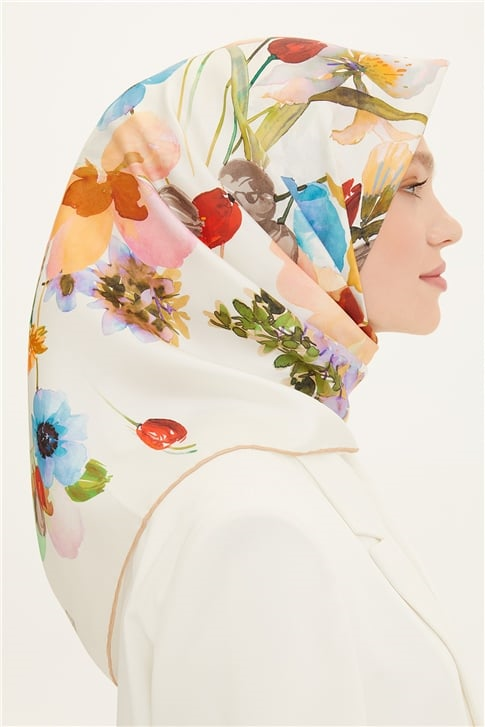 Armine Twill İpek Eşarp 22Ya8723 35