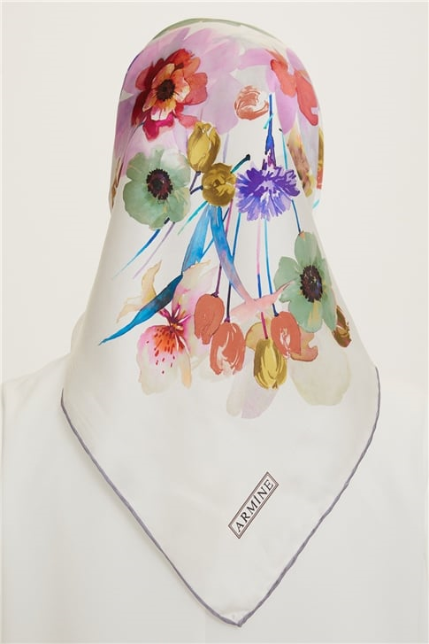 Armine Twill İpek Eşarp 22Ya8723 36
