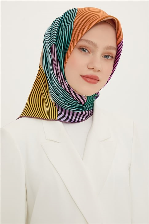 Armine Twill İpek Eşarp 22Ya8729 37