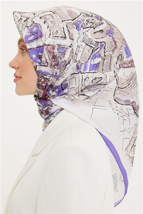 Armine Twill İpek Eşarp 22Ya8755 52