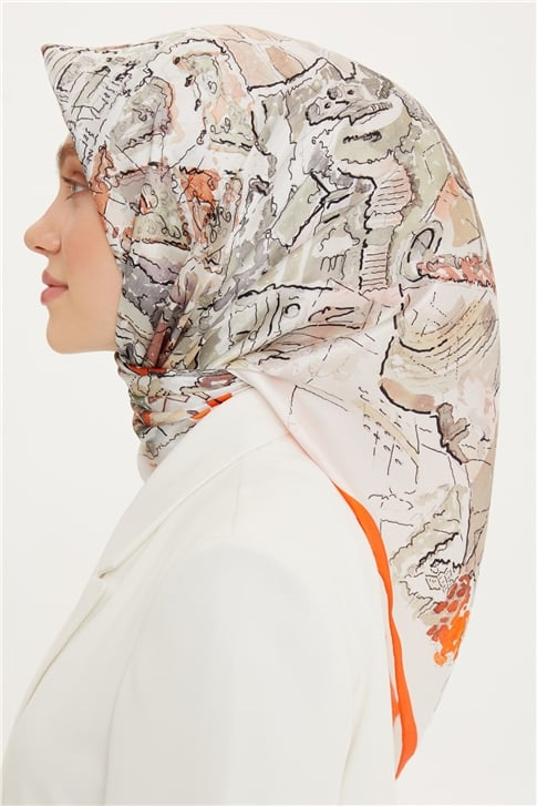 Armine Twill İpek Eşarp 22Ya8755 53