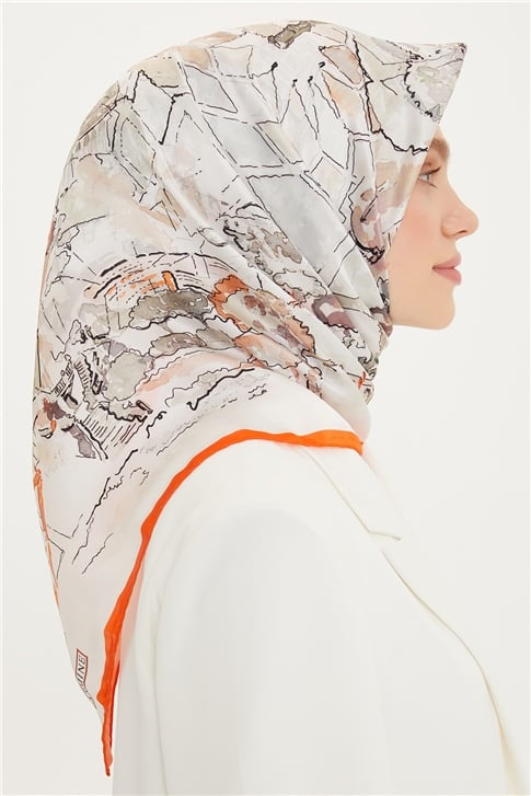 Armine Twill İpek Eşarp 22Ya8755 53