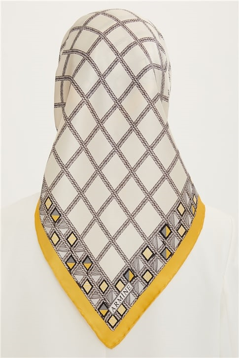 Armine Twill İpek Eşarp 22Ya8756 34
