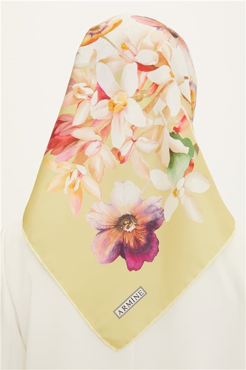 Armine Twill İpek Eşarp 22Ya8761 32