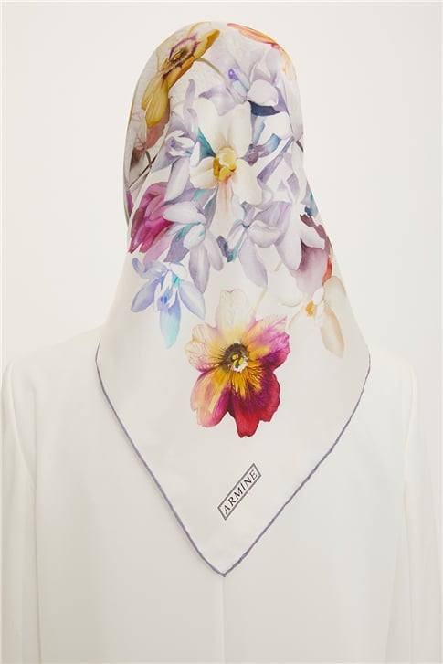 Armine Twill İpek Eşarp 22Ya8761 35
