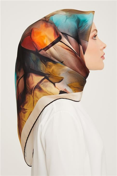 Armine Twill İpek Eşarp 23Ka9014 34 04