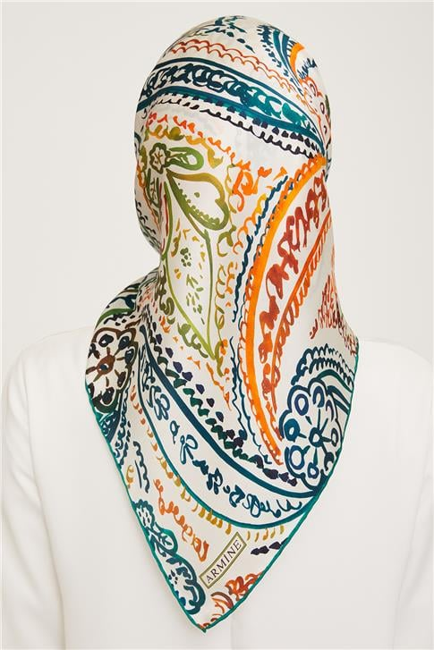 Armine Twill İpek Eşarp 23Ka9037 08