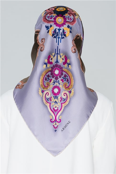 Armine Twill Nostalji İpek Eşarp 18Ya7851 46