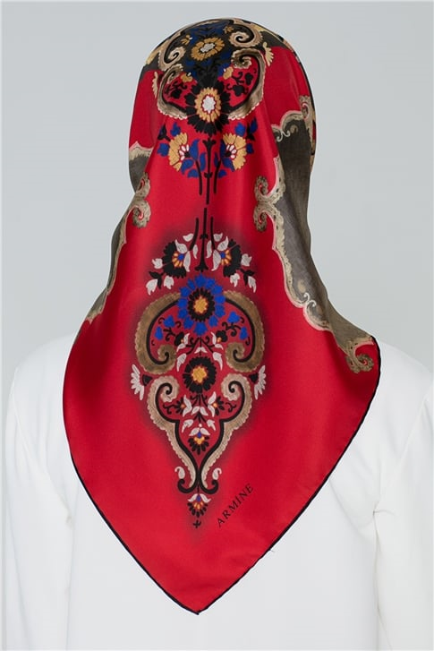 Armine Twill Nostalji İpek Eşarp 18Ya7851 45