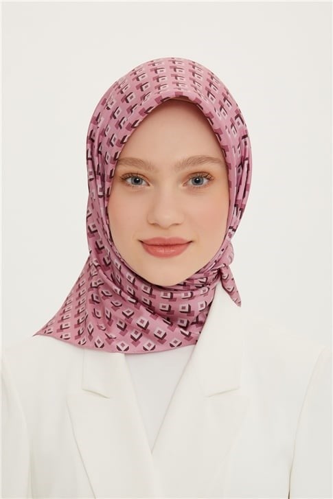 Armine Twill Saf İpek Eşarp 3222D 02 50