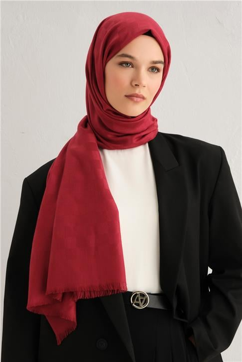 Armine Viscon Kare Desen Şal 04
