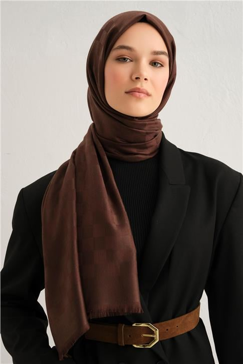Armine Viscon Kare Desen Şal 09