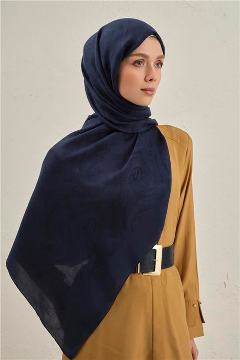 Armine Woolair Dalga Monogram Şal 1 02