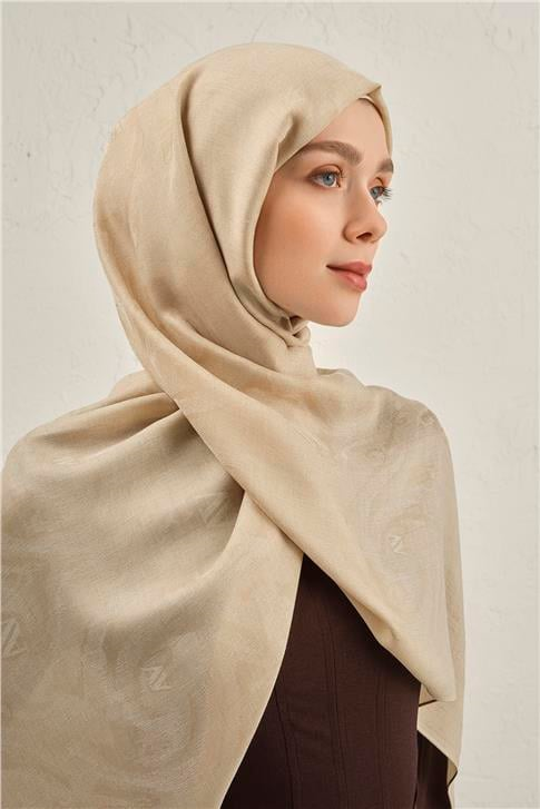 Armine Woolair Dalga Monogram Şal 1 04