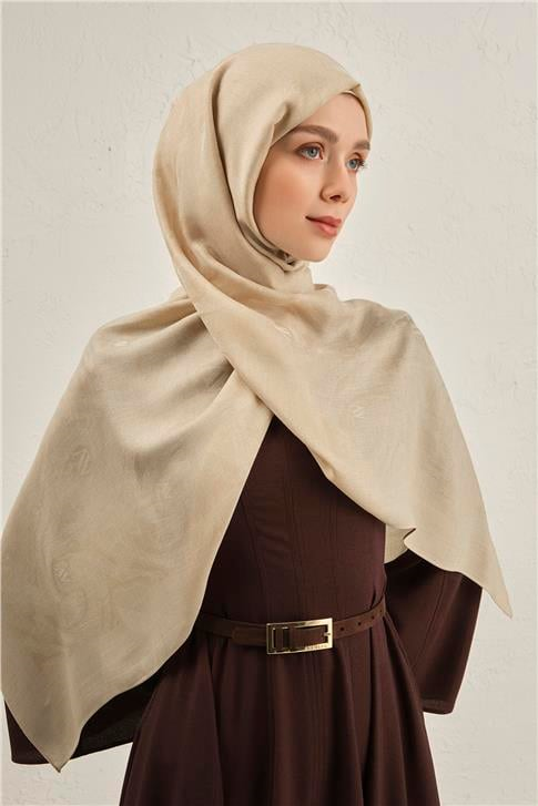 Armine Woolair Dalga Monogram Şal 1 04
