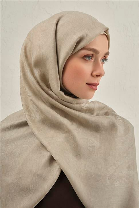 Armine Woolair Dalga Monogram Şal 1 07
