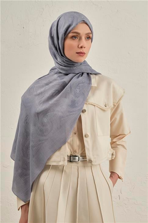 Armine Woolair Dalga Monogram Şal 1 26