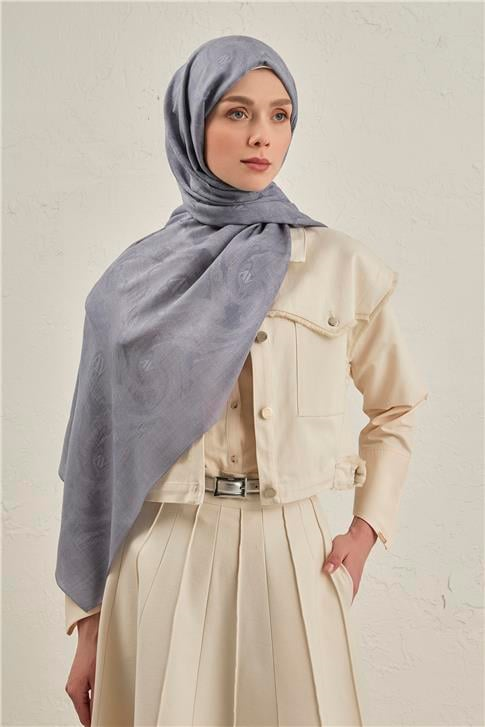 Armine Woolair Dalga Monogram Şal 1 26