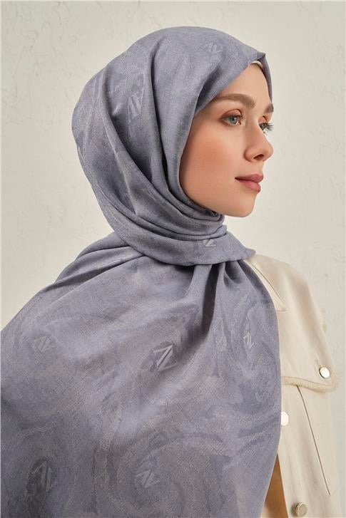 Armine Woolair Dalga Monogram Şal 1 26